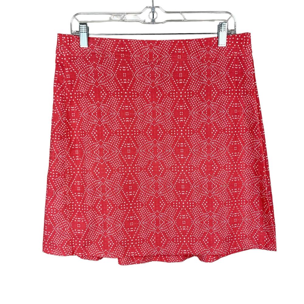 RipSkirt Wrap Skirt Length 2 Red White Adjustable Pocket Vacation Women's M